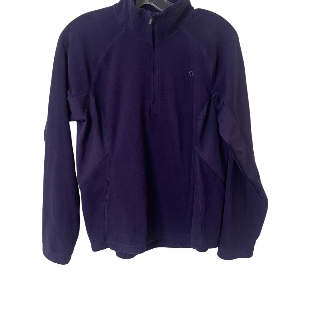 Columbia Purple Women's 1/4 Zip Fleece Jacket Sz L